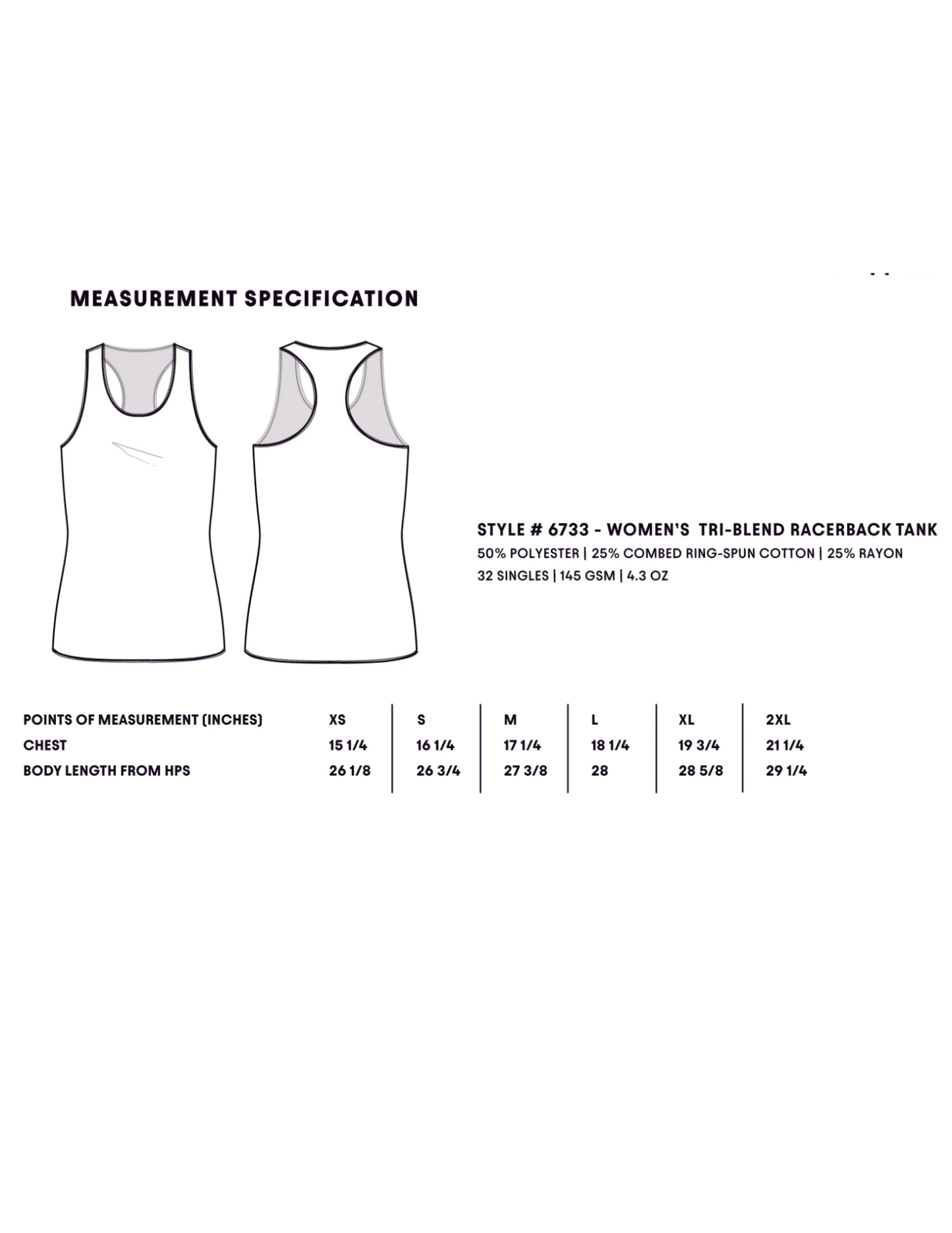 Ladies Triblend Racerback Tank- Eagle